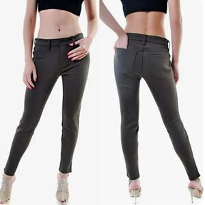 J Brand Super Skinny Scuba Pants in Olive Odyssey